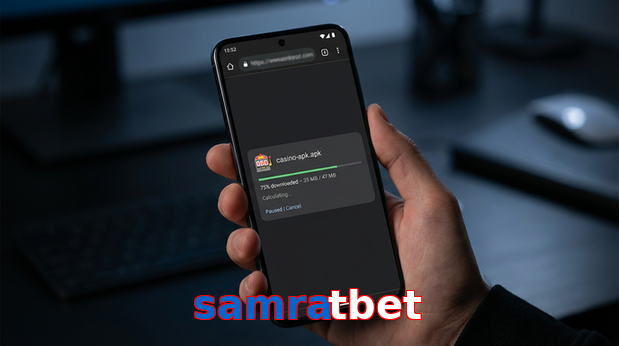 Main screen of Samratbet apk page for PK players