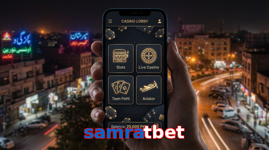 Main screen of Samratbet app page for PK players