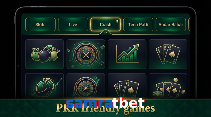 Game list for Samratbet games section