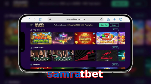 Main screen of Samratbet ios page for PK players
